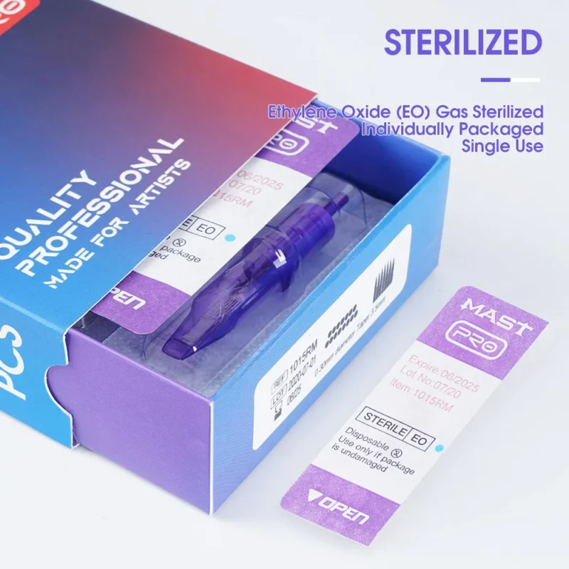 Mast Pro Tattoo Cartridges Needles 0.30MM Round Liner- Box of 20